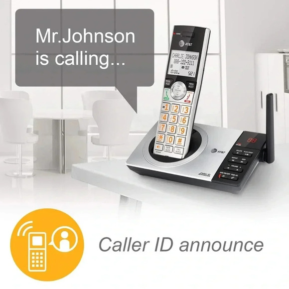 AT&T CL82215 2 Handset Cordless Answering System with Caller ID/Call Waiting - Picture 11 of 14